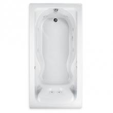 American Standard 2770018W.020 - Cadet® 60 x 32-Inch Drop-in Bathtub With Hydromassage System