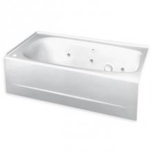American Standard 2460028WC.020 - Cambridge® Americast® 60 x 32-Inch Integral Apron Bathtub  Left-Hand Outlet With EverCle