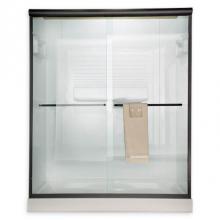 American Standard AM00390400.006T3 - Euro Clear Finish Frameless Sliding Shower Doors with 70 Height in Brushed Nickel