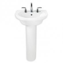American Standard 0403800.020 - Tropic® Petite 8-Inch Widespread Pedestal Sink Top and Leg Combination