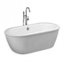 American Standard 2764014.011 - Cadet® 66 x 32-Inch Freestanding Bathtub With Drain Chrome Finish