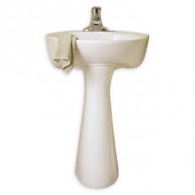 American Standard 0611400.020 - Cornice 4-Inch Centerset Pedestal Sink Top and Leg Combination