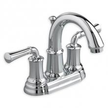 American Standard 7420201.002 - Portsmouth 4-In. Centerset 2-Handle Crescent Spout Bathroom Faucet 1.2 GPM with Lever Handles