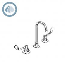 American Standard 6540145.002 - Monterrey® 8-Inch Widespread Gooseneck Faucet With Lever Handles 0.5 gpm/1.9 Lpm