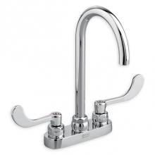 American Standard 7500180.002 - Monterrey® 4-Inch Centerset Gooseneck Faucet With Wrist Blade Handles 1.5 gpm/5.7 Lpm Laminar