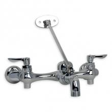 American Standard 8354112.004 - Top Brace Wall-Mount Service Sink Faucet With 6-Inch Vacuum Breaker Spout and Offset Shanks