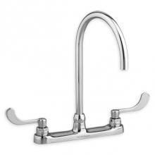 American Standard 6409180.002 - Monterrey® Top Mount Kitchen Faucet With Gooseneck Spout and Wrist Blade Handles 1.5 gpm/5.7