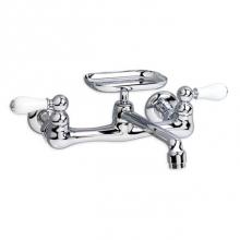 American Standard 7295152.002 - Heritage® Wall Mount Faucet With Cast Spout With Lever Handles and Soap Dish