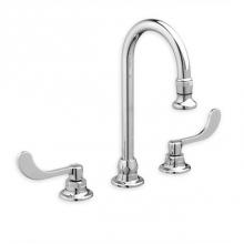 American Standard 6540171.002 - Monterrey® 8-Inch Widespread Gooseneck Faucet With Wrist Blade Handles 1.5 gpm/5.7 Lpm Rose S