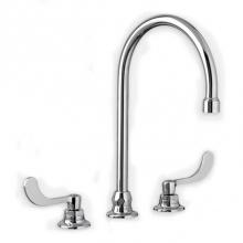 American Standard 6540178.002 - Monterrey® 8-Inch Widespread 8-inch Reach Gooseneck Faucet With Wrist Blade Handles 1.5 gpm/5