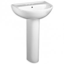 American Standard 0467100.020 - 22-Inch Evolution® Center Hole Only Pedestal Sink Top and Leg Combination