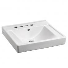 American Standard 9024024EC.020 - Decorum® Wall-Hung EverClean® Sink With 4-Inch Centerset and Extra Left-Hand Hole