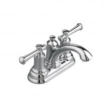 American Standard 7415201.002 - Portsmouth 4-In. Centerset 2-Handle Bathroom Faucet 1.2 GPM with Lever Handles
