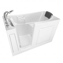 American Standard 3060.109.WLW - Gelcoat Premium Series 30 x 60 -Inch Walk-in Tub With Whirlpool System - Left-Hand Drain With Fauc
