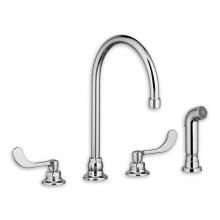 American Standard 6403171.002 - Monterrey® Bottom Mount Kitchen Faucet With Gooseneck Spout and Wrist Blade Handles 1.5 gpm/5