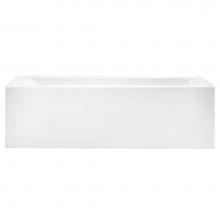 American Standard 2574102.011 - Studio® 60 x 32-Inch Integral Apron Bathtub Above Floor Rough With Right-Hand Outlet