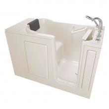 American Standard 2848.109.SRL - Gelcoat Premium Series 28 x 48-Inch Walk-in Tub With Soaker System - Right-Hand Drain With Faucet