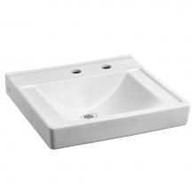 American Standard 9024911EC.020 - Decorum® Wall-Hung EverClean® Sink Less Overflow With Center Hole Only and Extra Right-H