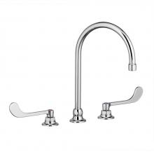 American Standard 6540168.002 - Monterrey® 8-Inch Widespread Gooseneck Faucet With 6-inch Wrist Blade Handles 1.5 gpm/5.7 Lpm