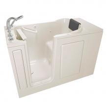 American Standard 2848.109.WLL - Gelcoat Premium Series 28 x 48-Inch Walk-in Tub With Whirlpool System - Left-Hand Drain With Fauce