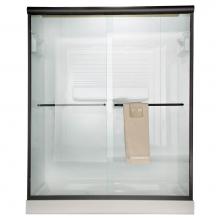 American Standard AM00394400.213 - Euro 65-1/2-Inch Height Semi-Frameless Sliding Shower Door