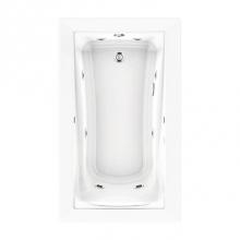 American Standard 3571048WC.020 - Green Tea® 60 x 36-Inch Drop-In Bathtub With EcoSilent® EverClean® Hydromassage Sys