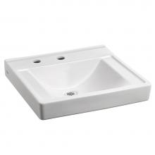 American Standard 9024921EC.020 - Decorum® Wall-Hung EverClean® Sink Less Overflow With Center Hole Only and Extra Left-Ha