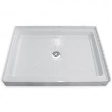 American Standard 4834ST.222 - 48 x 34-Inch Single Threshold Shower Bases With Center Drain