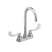 American Standard 7500160.002 - Monterrey® 4-Inch Centerset Gooseneck Faucet With 6-inch Wrist Blade Handles 1.5 gpm/5.7 Lpm