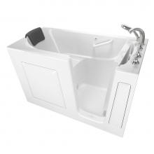 American Standard 3060.109.SRW - Gelcoat Premium Series 30 x 60 -Inch Walk-in Tub With Soaker System - Right-Hand Drain With Faucet