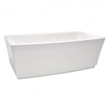 American Standard 2691004.020 - Townsend® 68 x 36-Inch Freestanding Bathtub Center Drain With Integrated Overflow