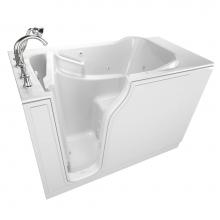 American Standard 3052.509.WLW - Gelcoat Value Series 30 x 52 -Inch Walk-in Tub With Whirlpool System - Left-Hand Drain With Faucet