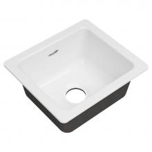 American Standard 77SB16180.308 - Delancey® 18 x 16-Inch Cast Iron Undermount Single Bowl Kitchen Sink