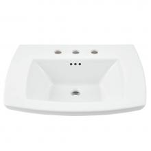 American Standard 0445008.020 - Edgemere® 8-Inch Widespread Pedestal Sink Top