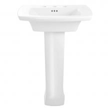 American Standard 0445800.020 - Edgemere® 8-Inch Widespread Pedestal Sink Top and Leg Combination
