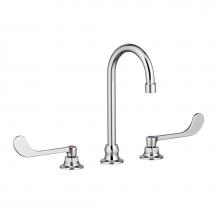 American Standard 6540160.002 - Monterrey® 8-Inch Widespread Gooseneck Faucet With 6-inch Wrist Blade Handles 1.5 gpm/5.7 Lpm