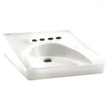 American Standard 9140021.020 - WheelChair Users Bathroom Sink 10-1/2-in. Centers with Extra Right-Hand Hole