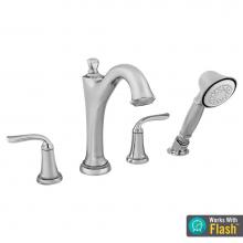 American Standard T106901.002 - Patience® Bathtub Faucet With Lever Handles and Personal Shower for Flash® Rough-In Valv