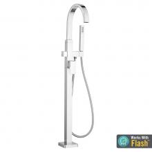 American Standard T184951.002 - Contemporary Square Freestanding Bathtub Faucet With Lever Handle for Flash® Rough-In Valve