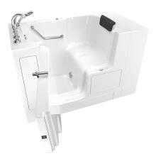 American Standard 3252OD.109.SLW-PC - Gelcoat Premium Series 32 x 52 -Inch Walk-in Tub With Soaker System - Left-Hand Drain With Faucet