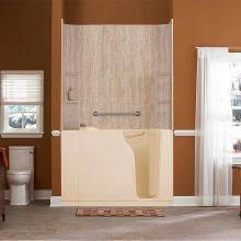 American Standard 3052.105.SRL - Gelcoat Premium Series 30 x 52 -Inch Walk-in Tub With Soaker System - Right-Hand Drain