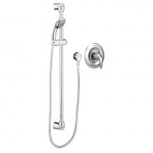 American Standard TU662214.002 - Commercial Shower System Trim Kit 1.5 gpm/5.7gpm with 36'' Slide Bar, Hand Shower, Showe