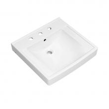 American Standard 9134008EC.020 - Decorum® 21 x 20-1/4-Inch (533 x 514 mm) Wall-Hung EverClean® Sink With 8-Inch Widesprea