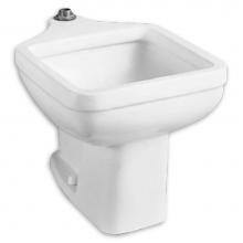 American Standard 710098-201.081 - Terrazzo Pedestal Base for Clinic Service Sink, Black on White Finish