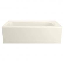 American Standard 2461002TC.222 - Cambridge 60 Inch by 32 Inch Integral Apron Bathtub with Right Drain and Tub Cover
