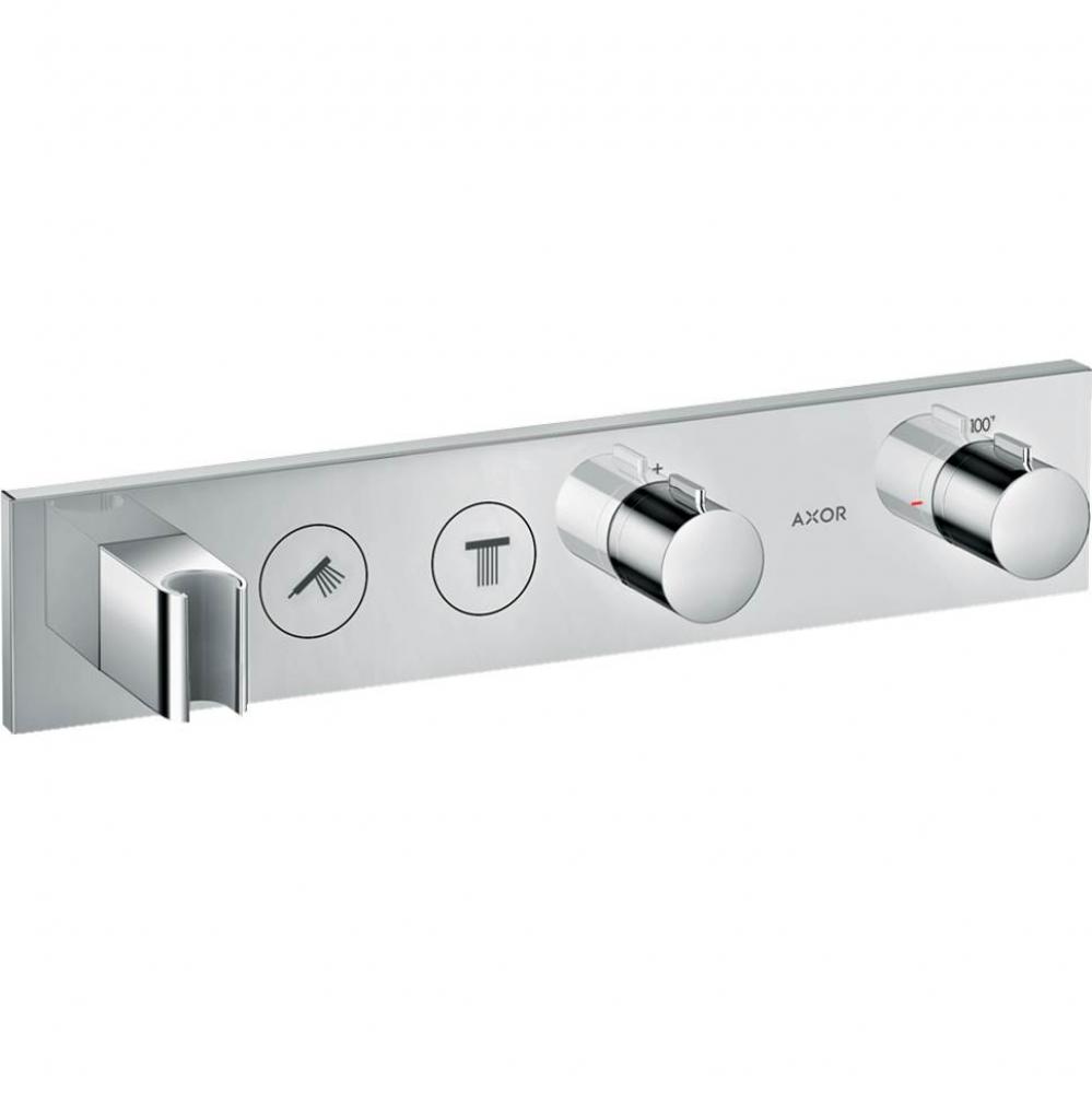 ShowerSolutions Thermostatic Module Trim Select for 2 Functions in Chrome