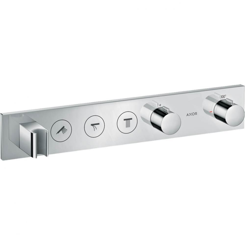ShowerSolutions Thermostatic Module Trim Select for 3 Functions in Chrome