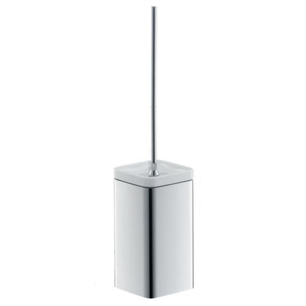 Urquiola Toilet Brush with Holder Wall-Mounted in Chrome