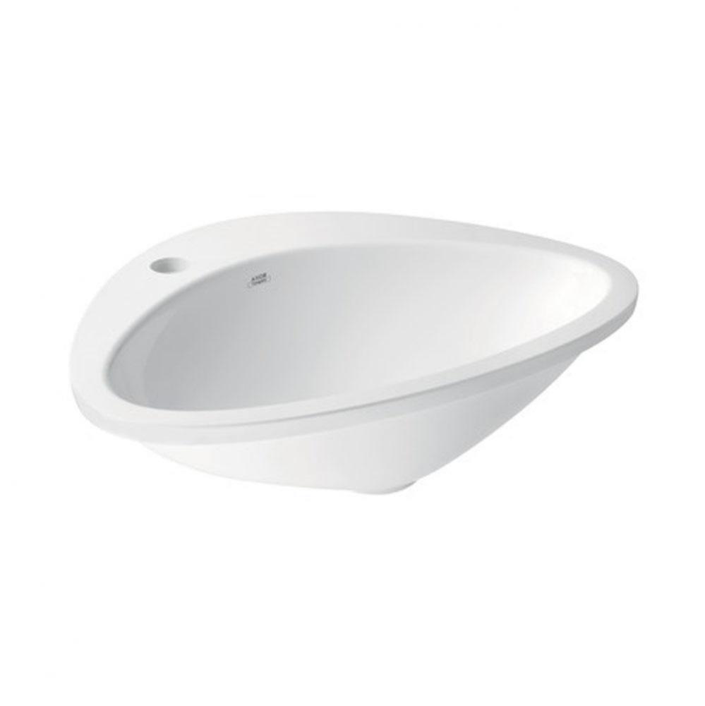 AXOR Massaud Drop-In Sink 545/469 with 1 Hole in Alpine White