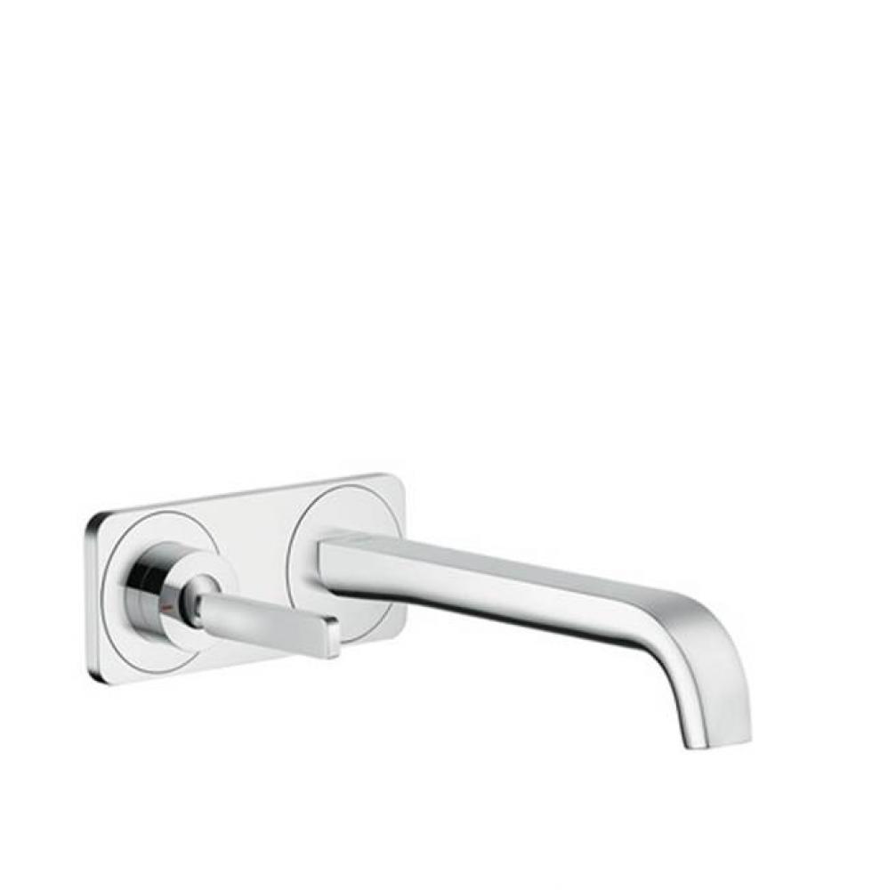 Citterio E Wall-Mounted Single-Handle Faucet Trim with Base Plate, 1.2 GPM in Chrome